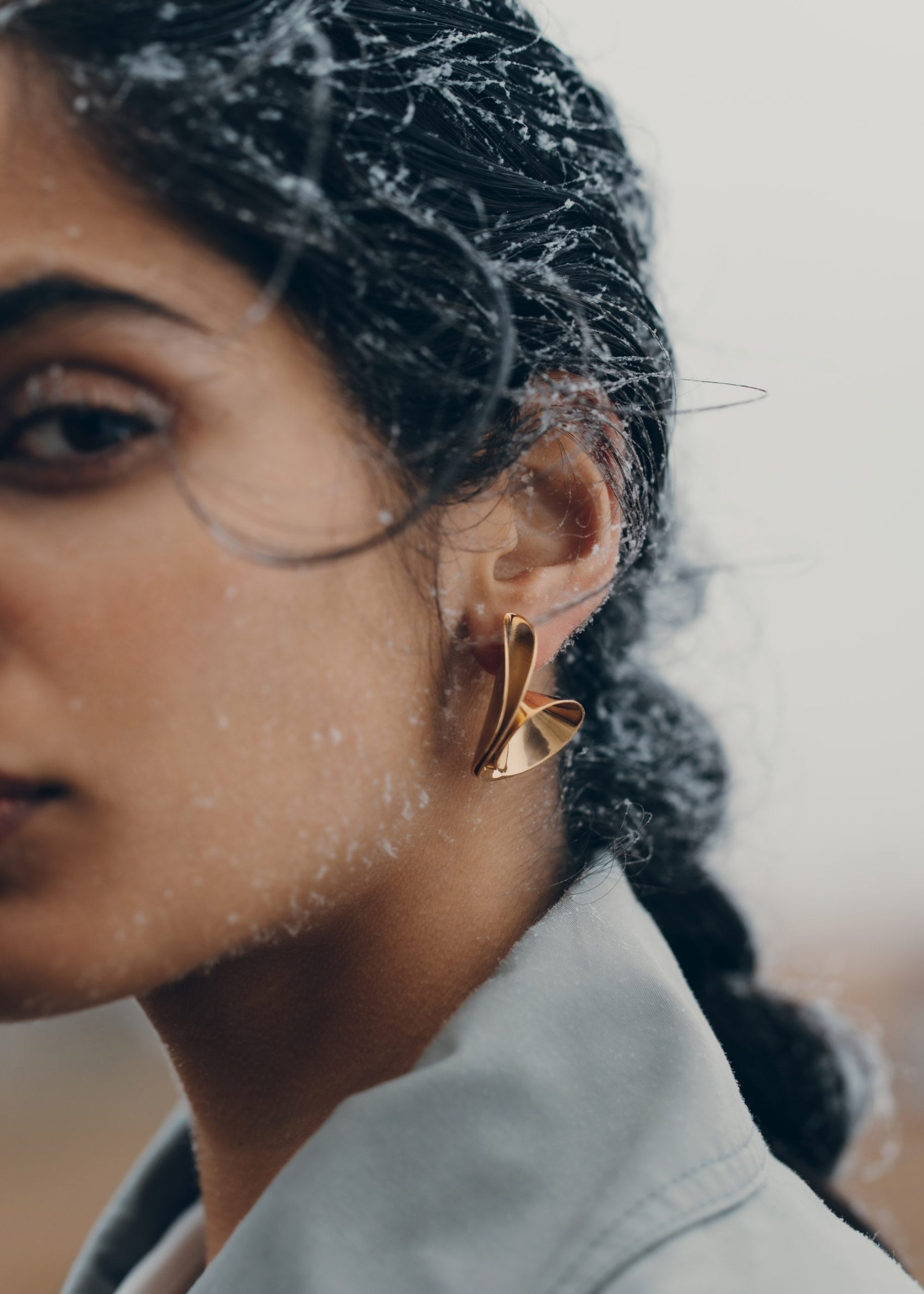 eole Earrings - 24 carat gold gilded - Image 6