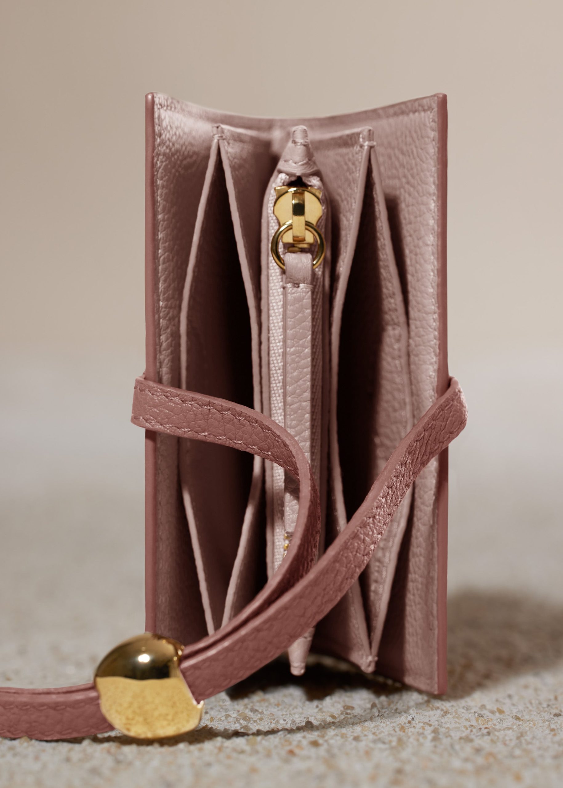 Kaye Card Holder - Textured Duo Blush - Image 5