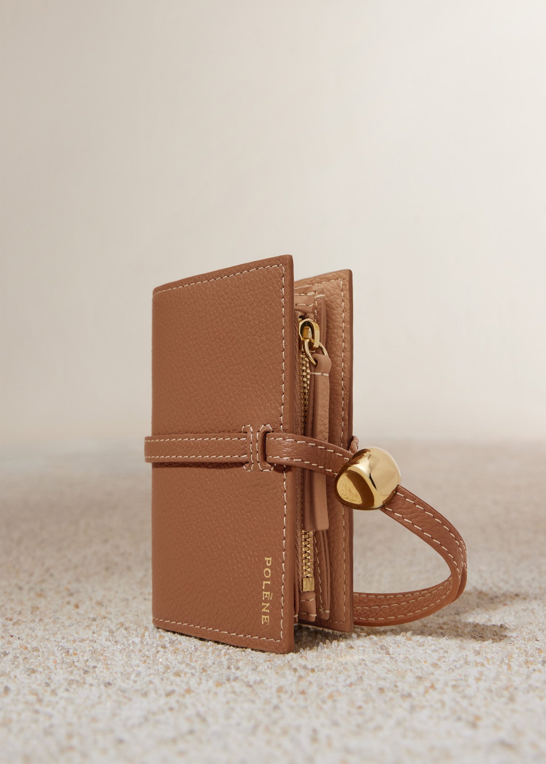 Kaye Card Holder - Textured Duo Camel - Image 2