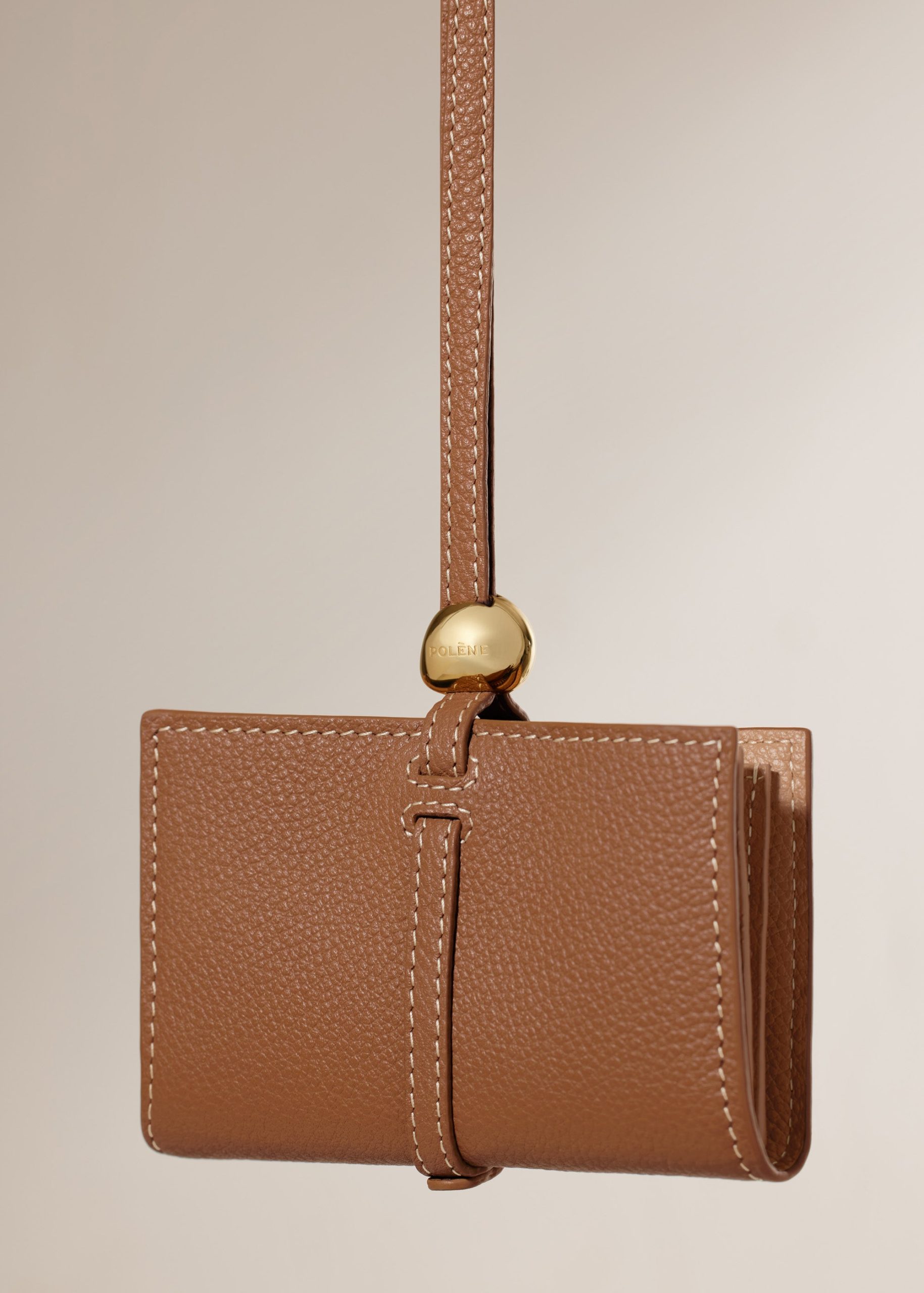 Kaye Card Holder - Textured Duo Camel - Image 3