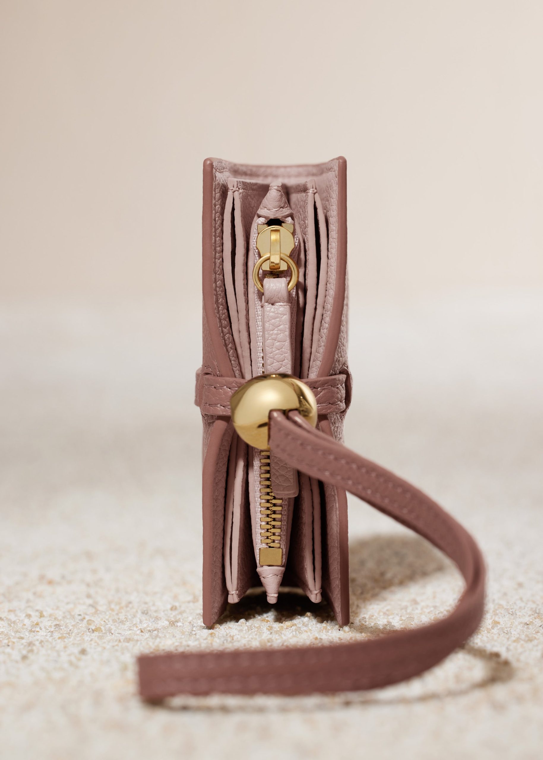 Kaye Card Holder - Textured Duo Blush - Image 4