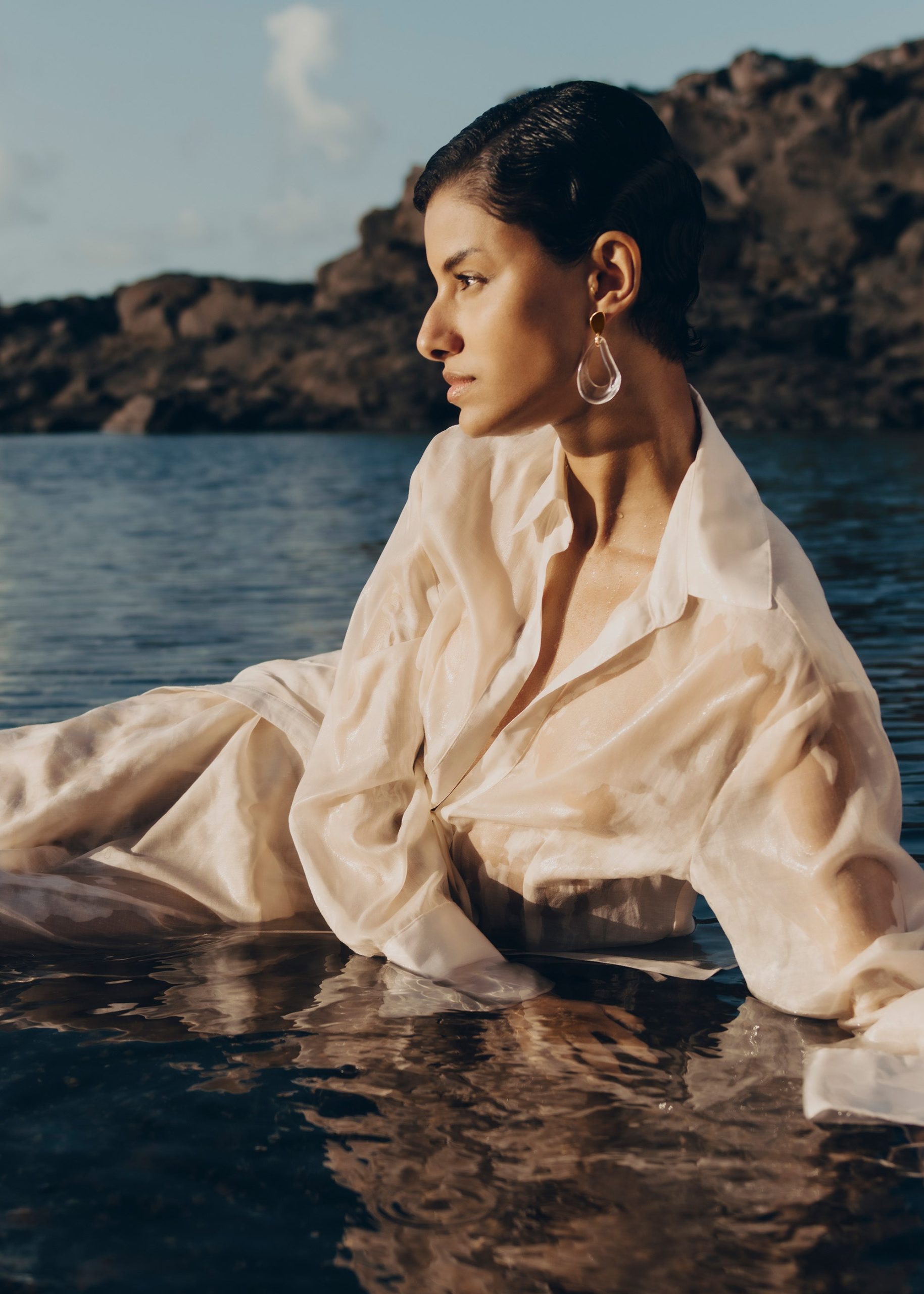 Nae Drop Earrings - Glass - Image 5