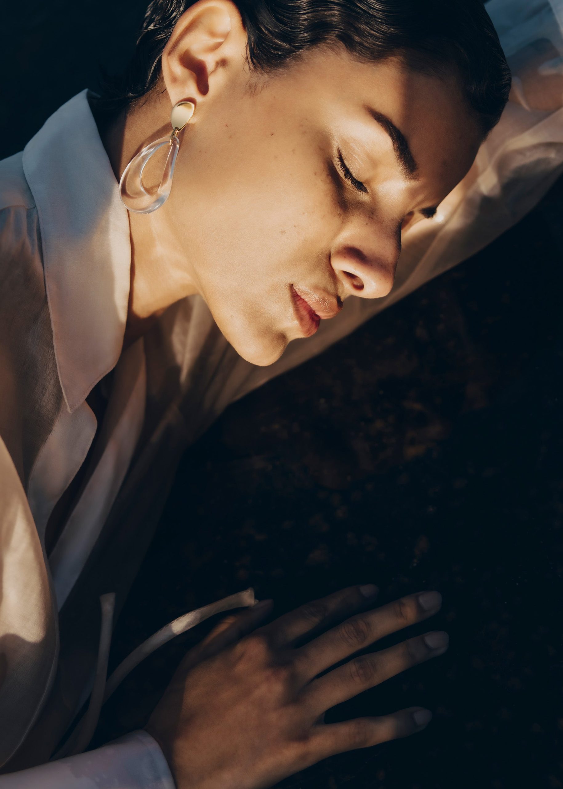 Nae Drop Earrings - Glass - Image 3