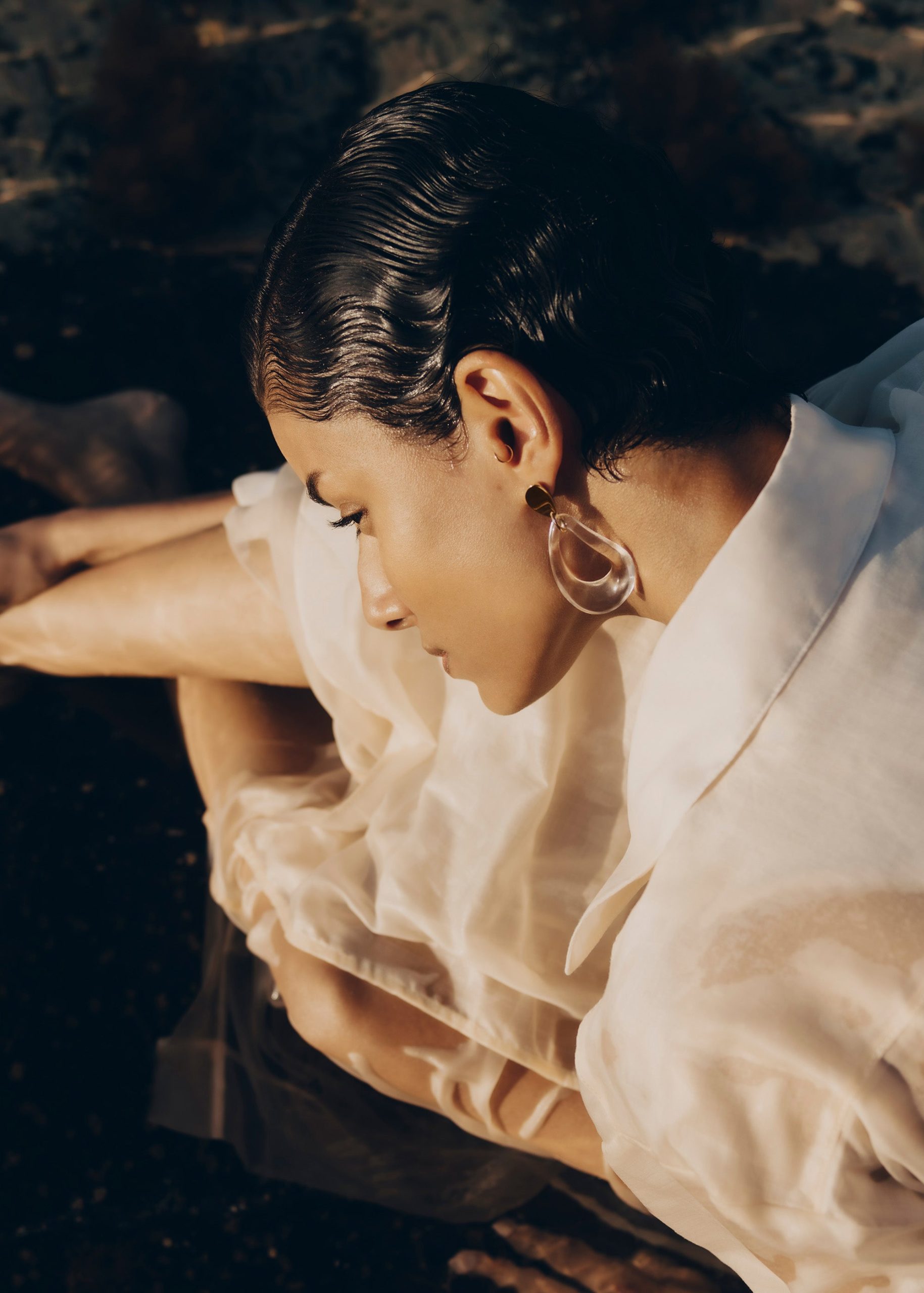 Nae Drop Earrings - Glass - Image 6