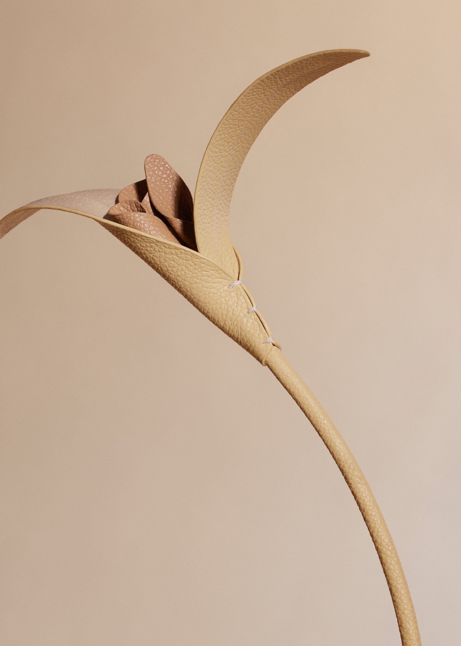 Touka Flower - Textured Trio Wheat - Image 3