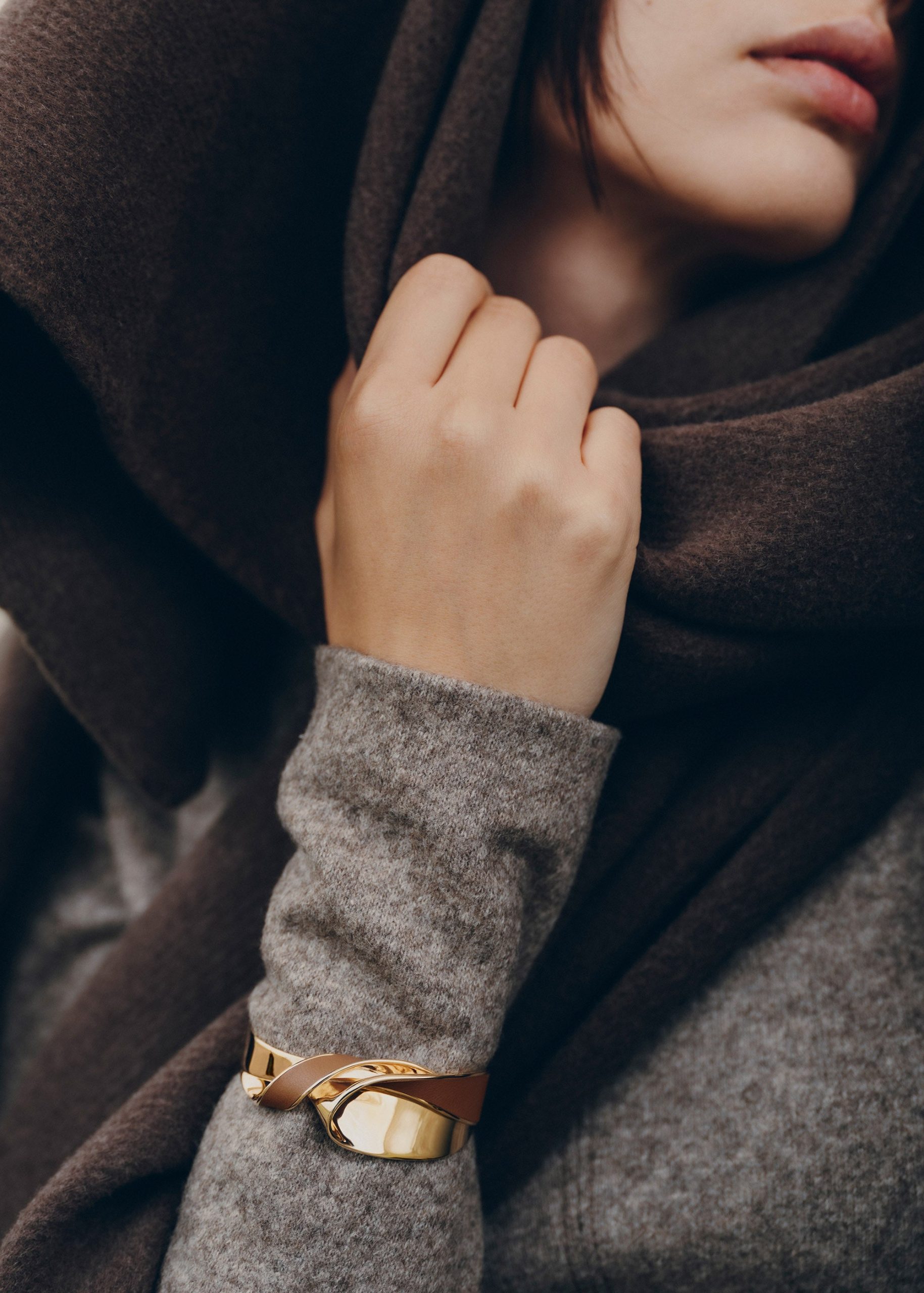 eole Cuff - Camel Leather - Image 2