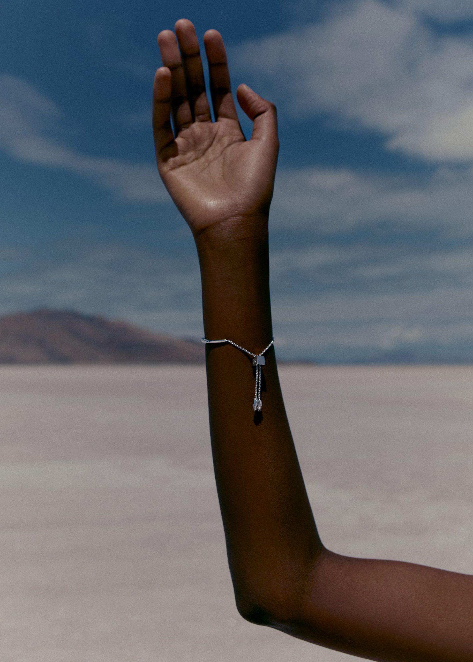 Eroz Bangle - Silver in rhodium-plated brass - Image 2