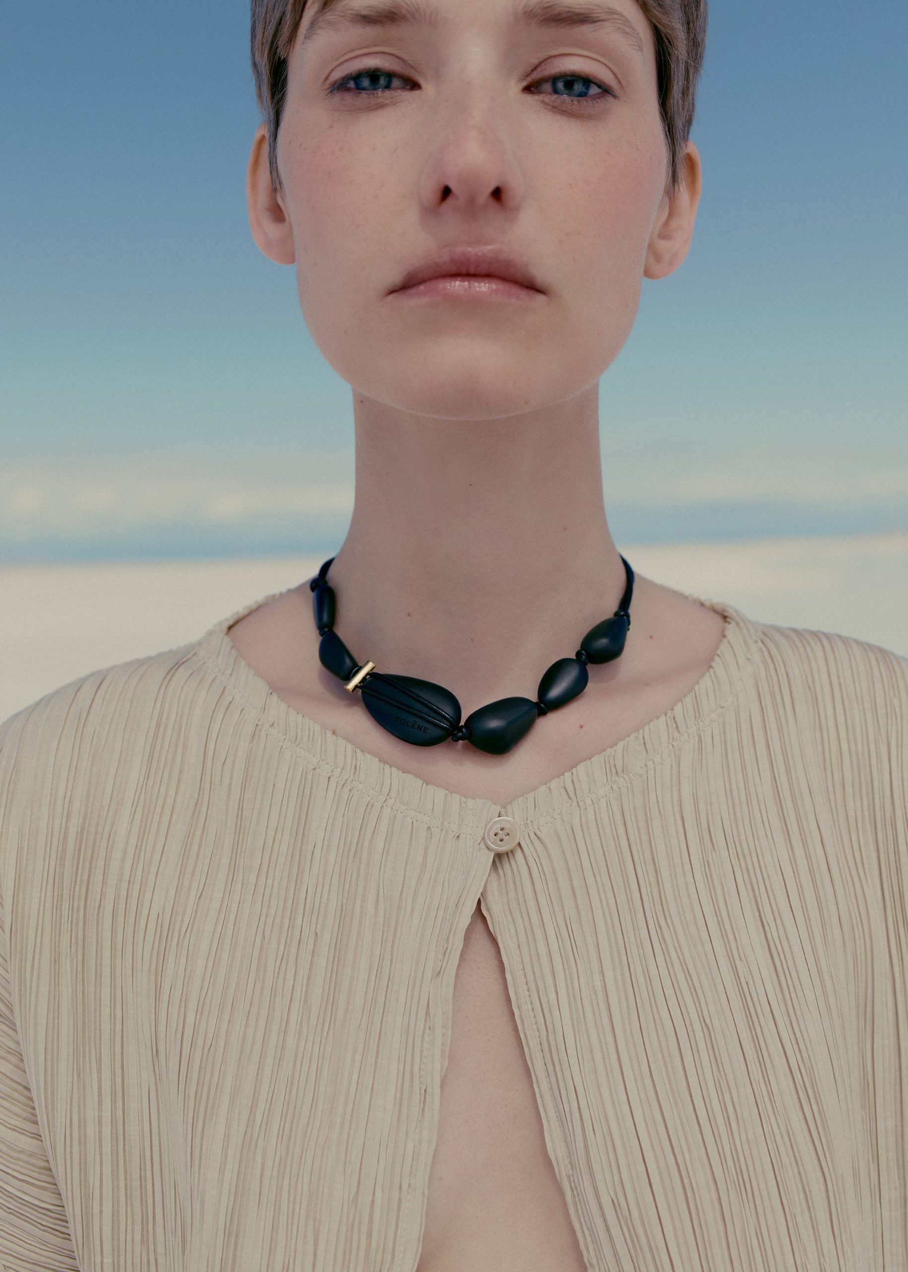 Tere Necklace - Black Marble - Image 2