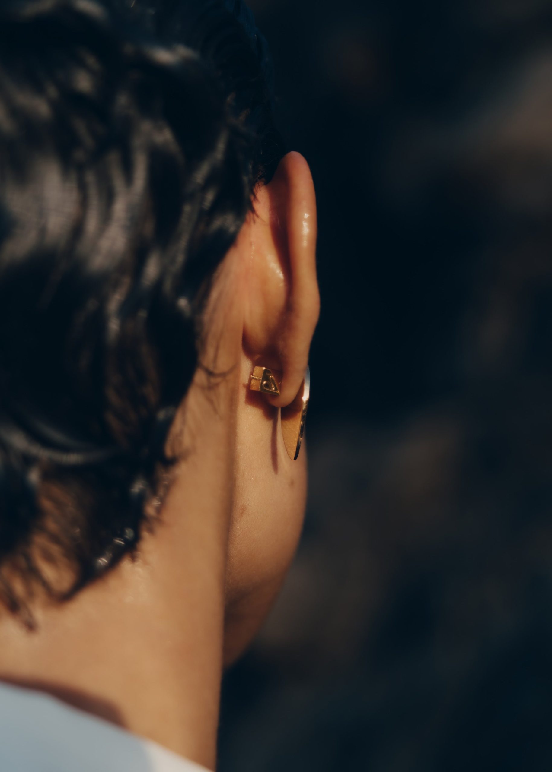 Nae Stud Earrings - Smoked glass - Image 6