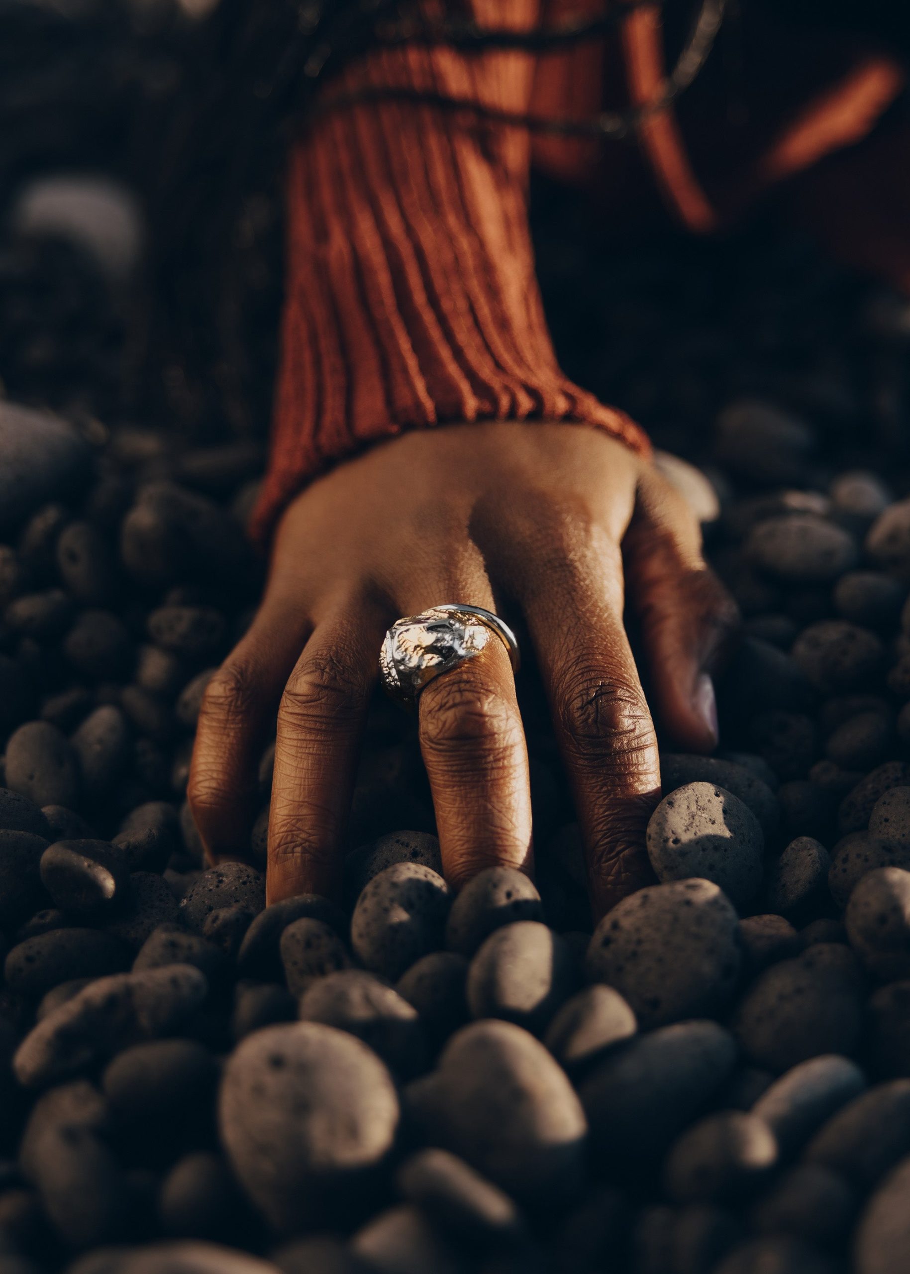 Eroz Ring - Duo palladium with 24 carat gold plating - Image 3