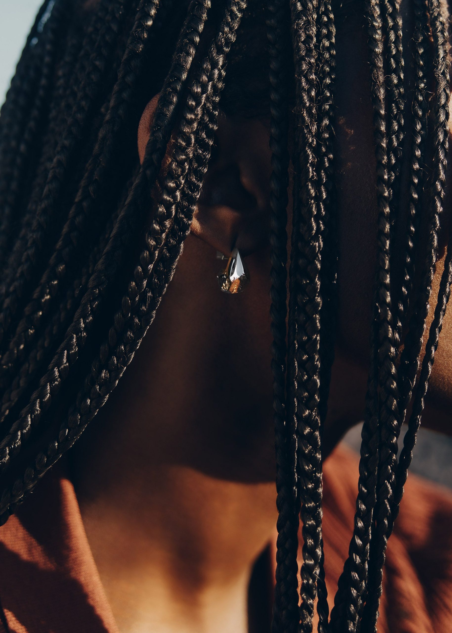 Eroz Stud Earrings - Duo palladium with 24 carat gold plating - Image 5