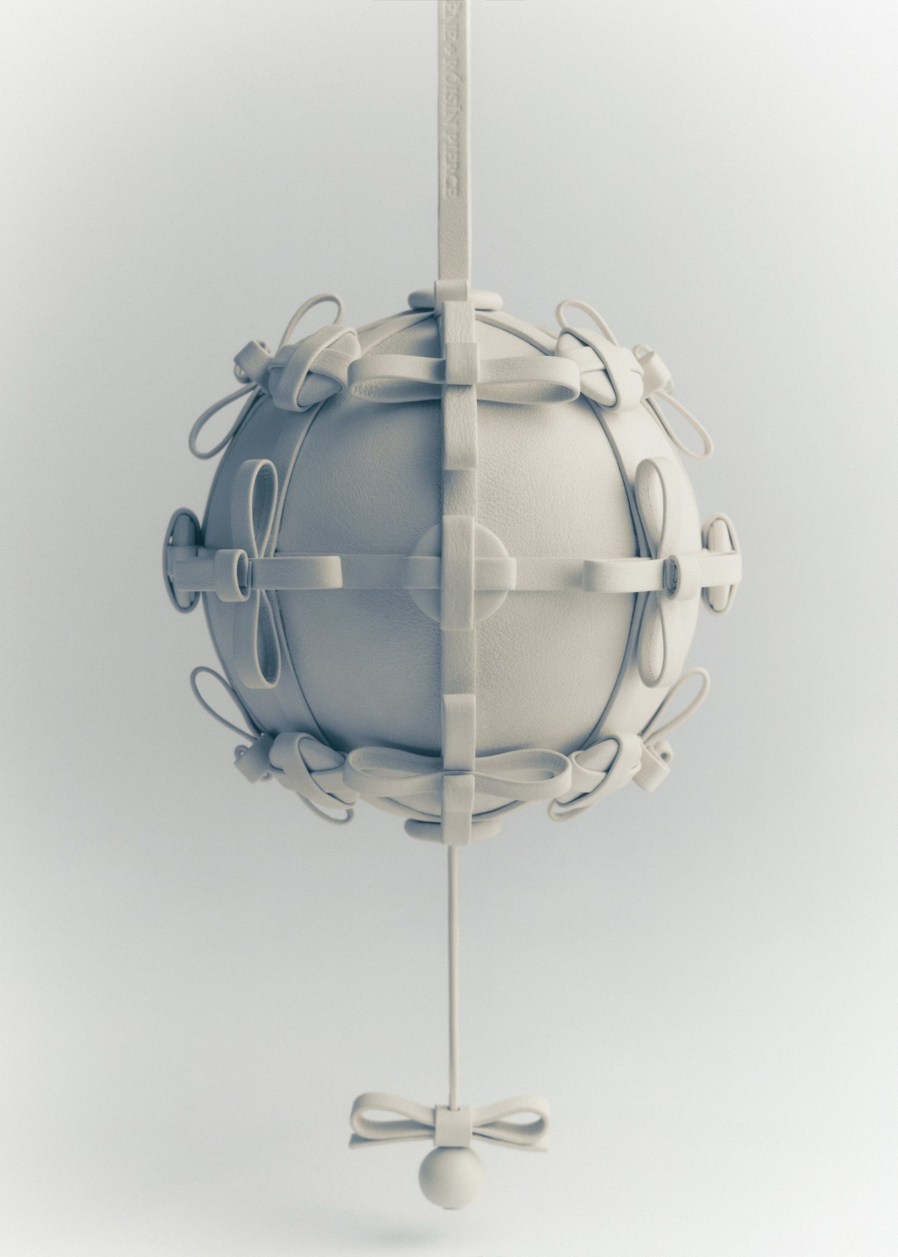 Button Bow Sphere - Porcelain - Image 3
