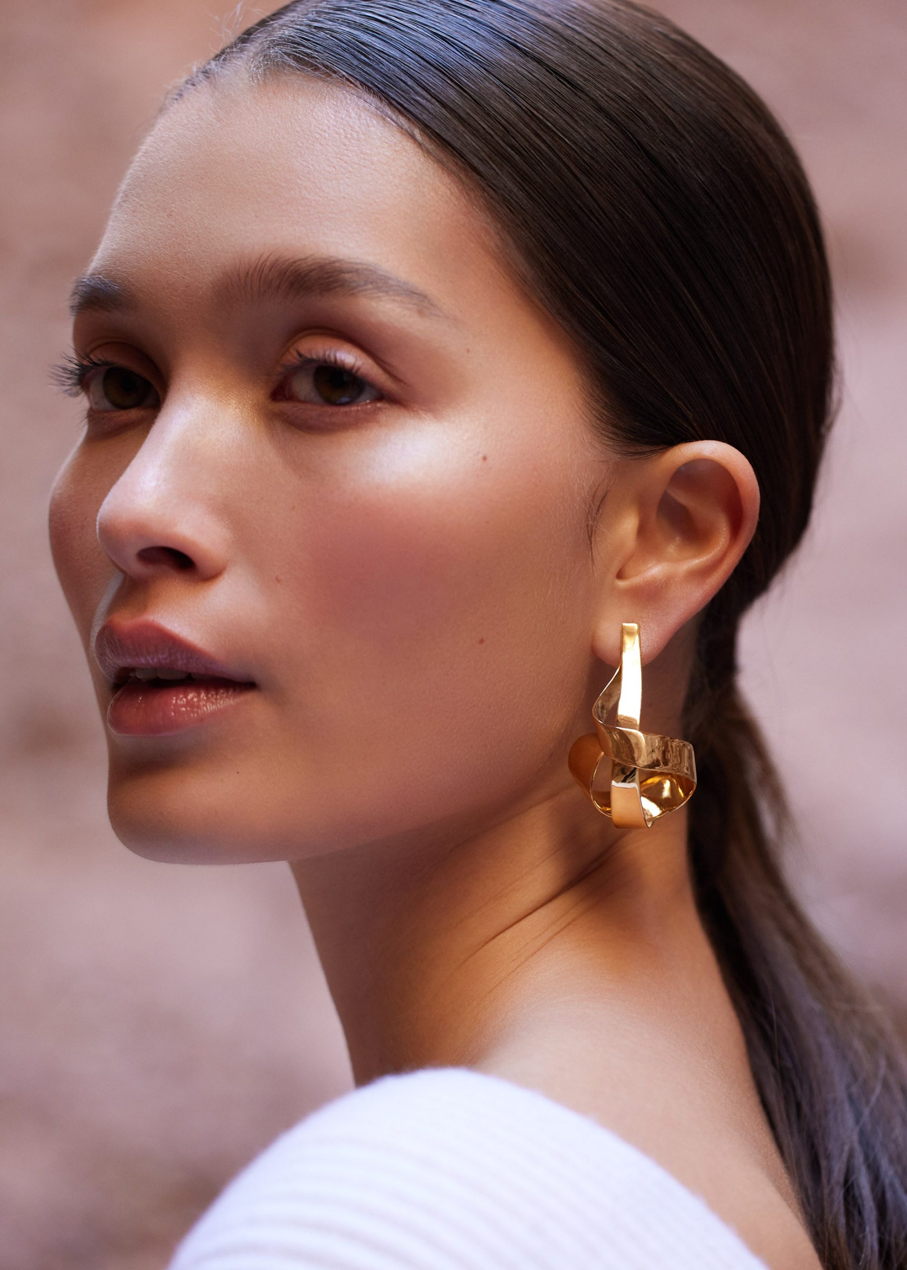 eole Spiral Earrings - 24 carat gold-gilded - Image 3