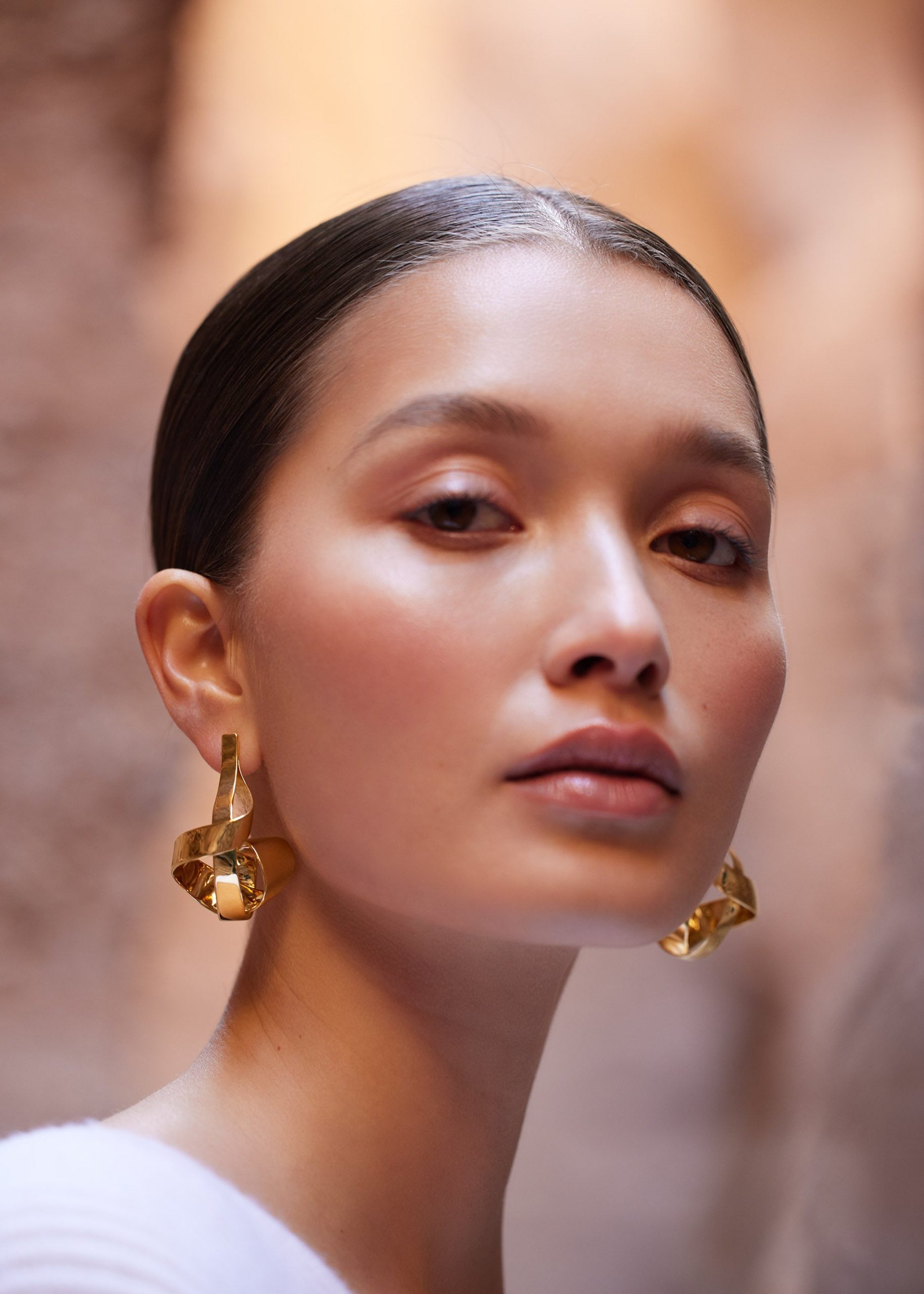 eole Spiral Earrings - 24 carat gold-gilded - Image 4