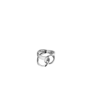 eole Ring - Silver in rhodium-plated brass