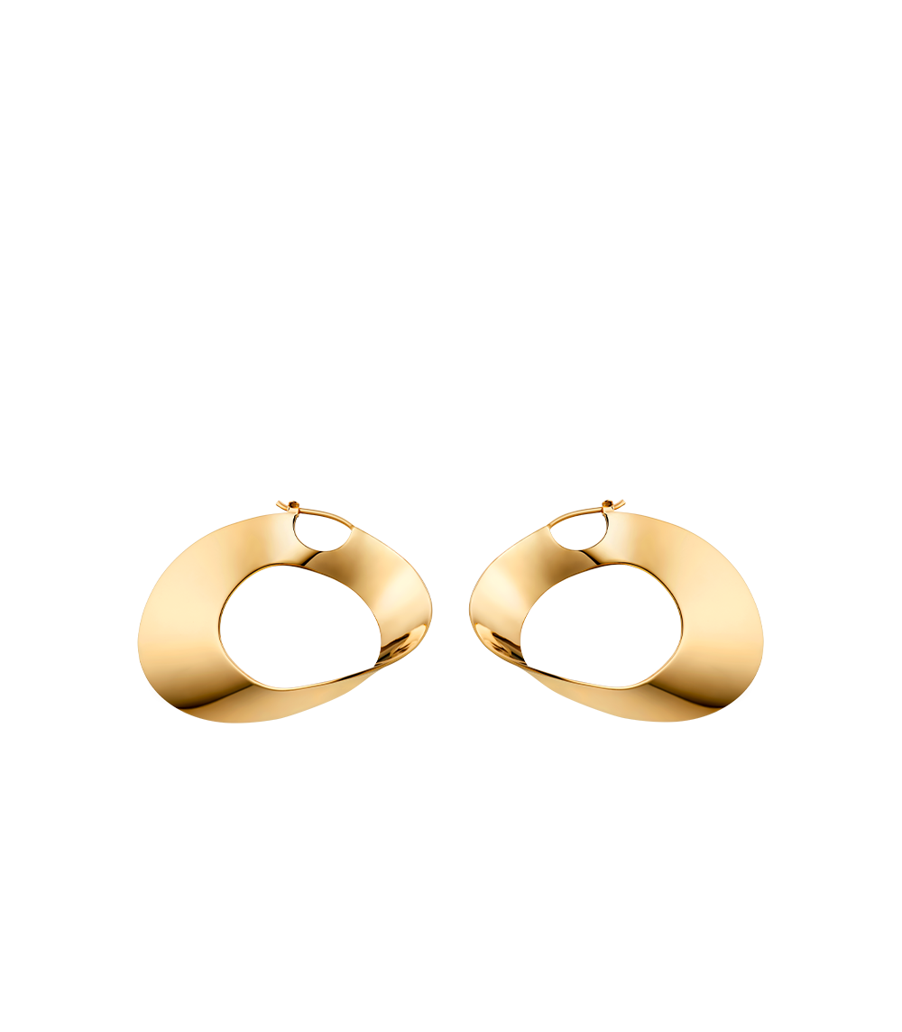 eole Hoop Earrings - 24 carat gold gilded
