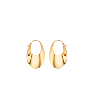 eole Slim Hoop Earrings - 24 carat gold gilded