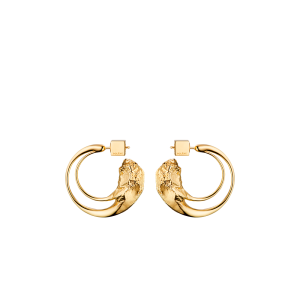 Eroz Hoop Earrings - 24 carat gold gilded