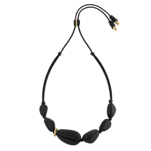 Tere Necklace - Black Marble