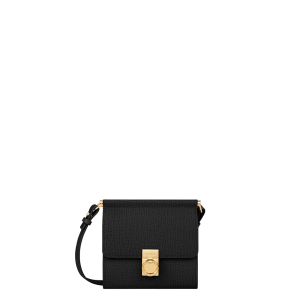 Numero Sept Crossbody Wallet - Textured Black